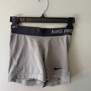 Nike Pro Women's Athletic Gray Shorts